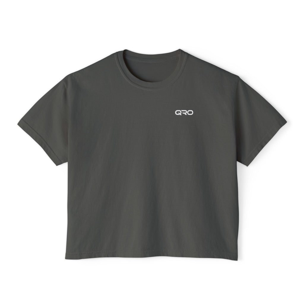 QRO Boxy Tee | Womens cropped tee