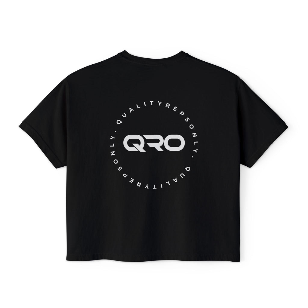 QRO Boxy Tee | Womens cropped tee