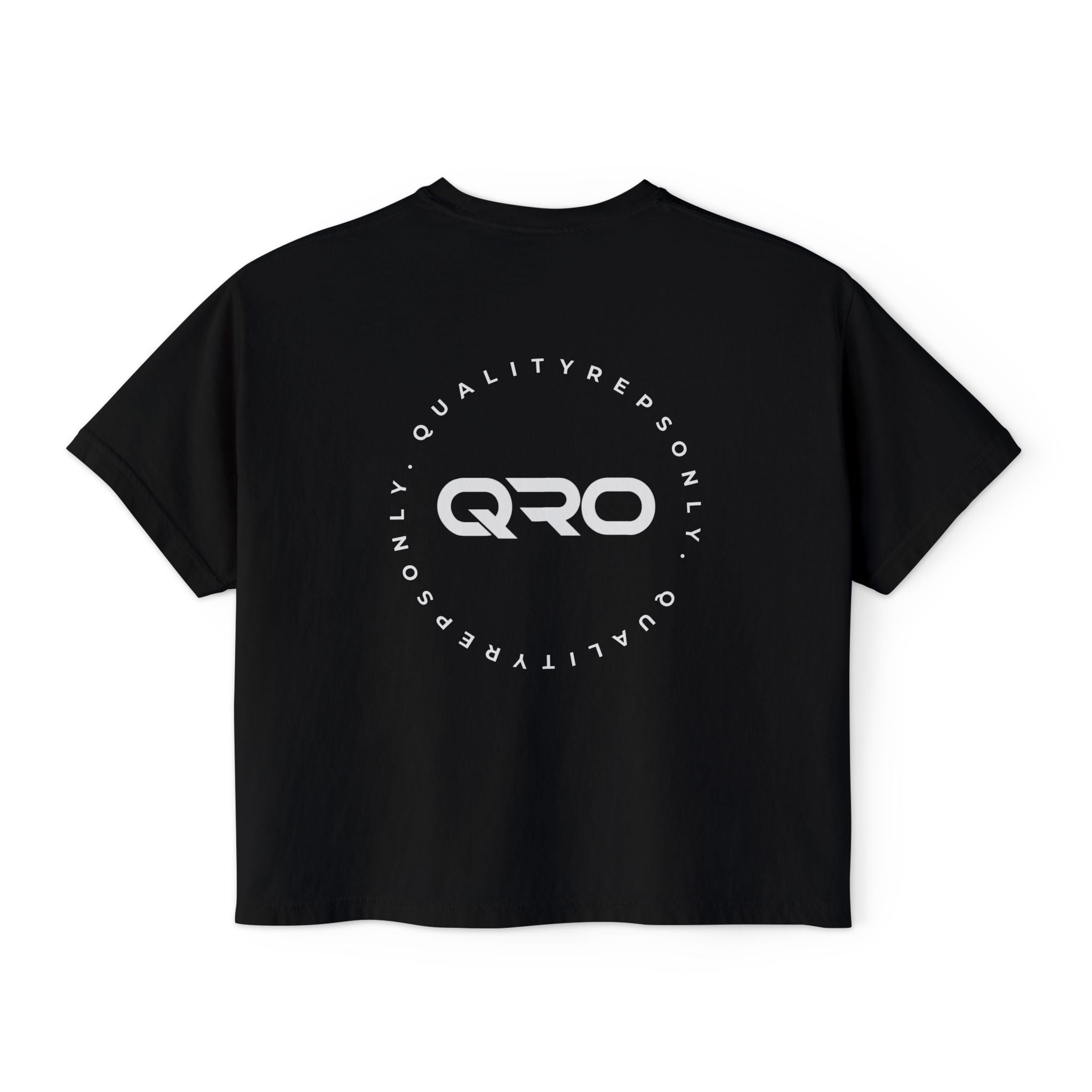 QRO Boxy Tee | Womens cropped tee