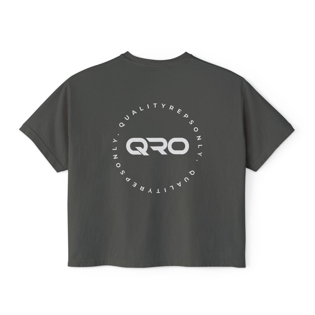 QRO Boxy Tee | Womens cropped tee