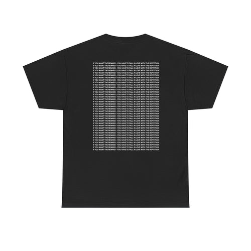 LOVE THE REPS black — Minimal Tech Graphic T-Shirt